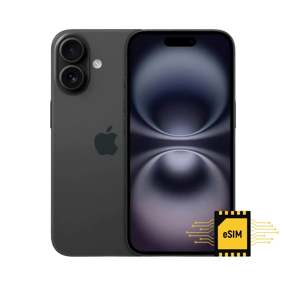 Foto do Produto APPLE CEL IPHONE 16 128GB LL/A3081 BLACK (ESIM)