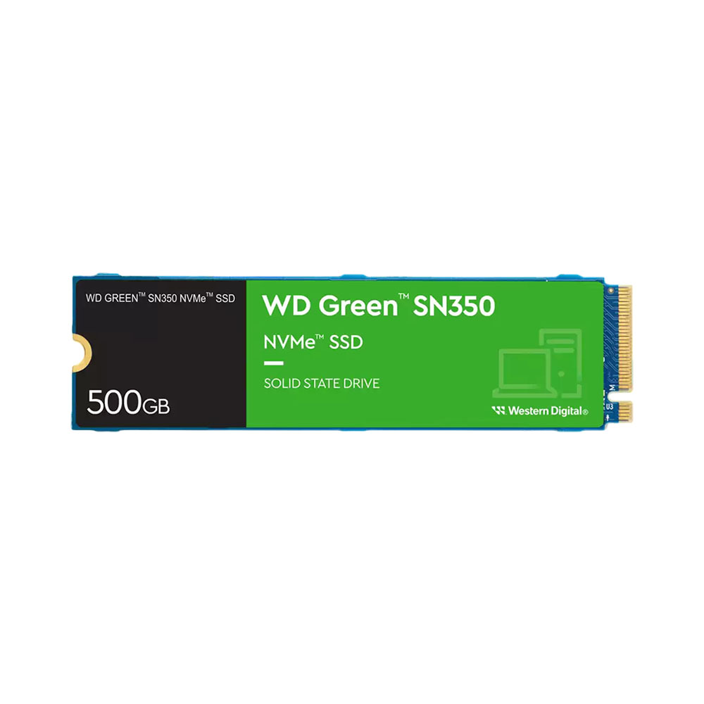 Foto do Produto SSD M.2 WESTERN DIGITAL WD GREEN SN350 NVME 500GB WDS500G2G0C