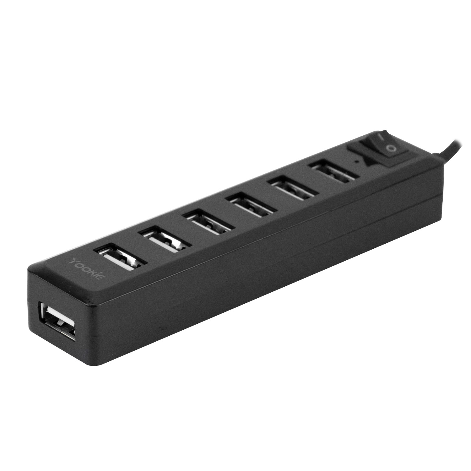 Foto do Produto HUB Yookie HUB09 - 7 Portas USB - Preto