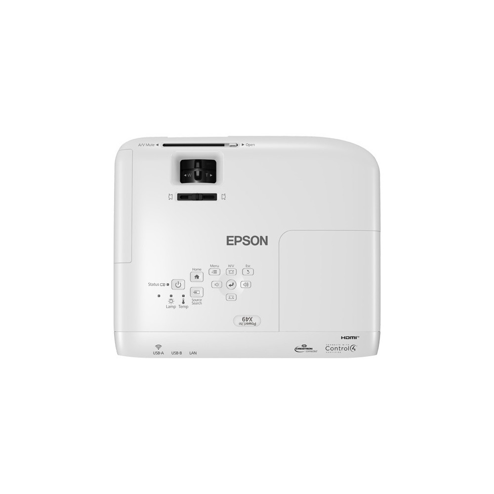 Foto do Produto PROJETOR EPSON POWERLITE X49 3.600 LUMENS HDMI BRANCO - V11H982020