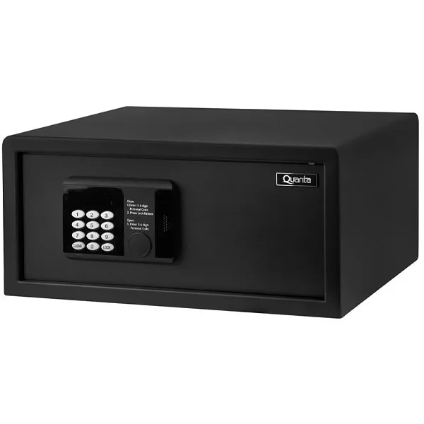 Foto do Produto Cofre Digital Quanta QTCFN28 28 Litros Senha de 6 Dígitos a Pilha - Preto