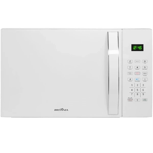 Foto do Produto Micro-ondas Britânia PMO23BB 1.100 watts 20 Litros 220V ~ 50Hz - Branco