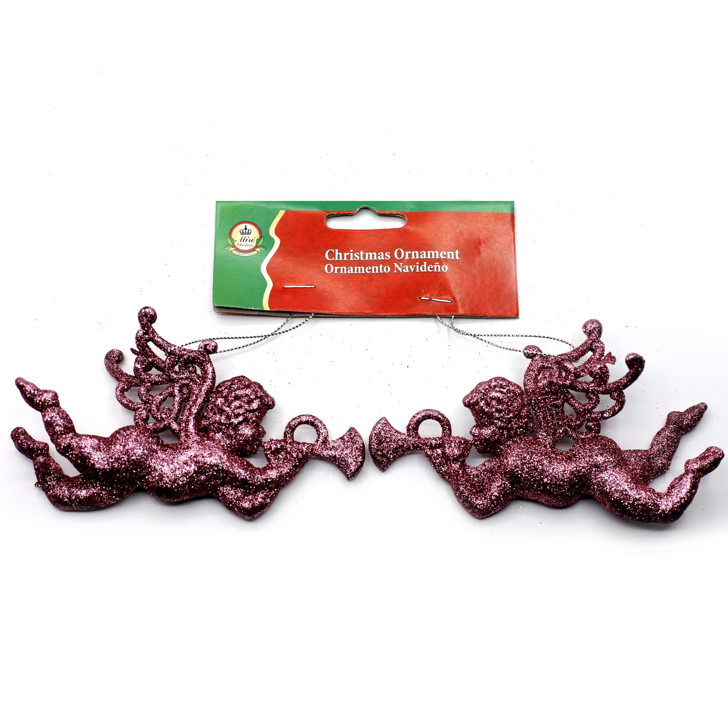 Foto do Produto COLGANTE NAVIDEÑO ANGELES CON TROMPETA ROSA C/2PZSXMTX215-746E