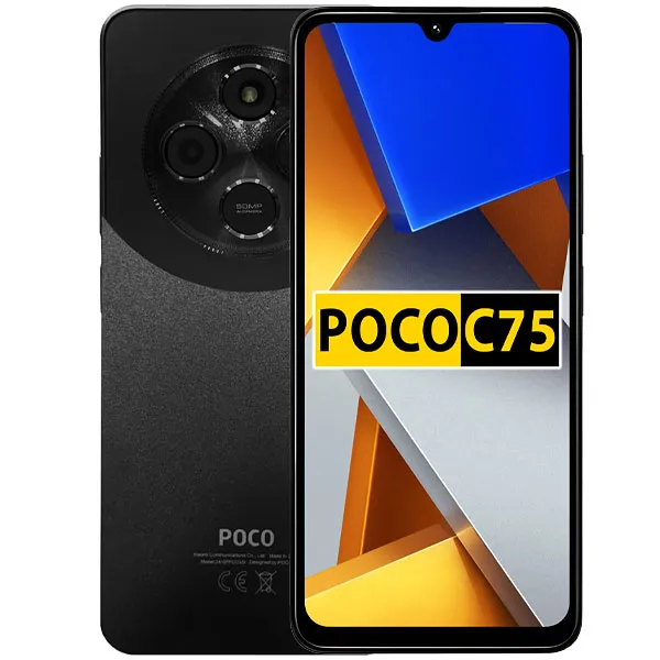 Foto do Produto Celular Xiaomi POCO C75 NFC Dual SIM de 256GB/8GB RAM de 6.88" 50MP/13MP - Preto (Global)