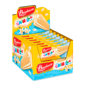 Foto do Produto Biscoito Mini Wafer Bauducco Baunilha Caixa 14X30G