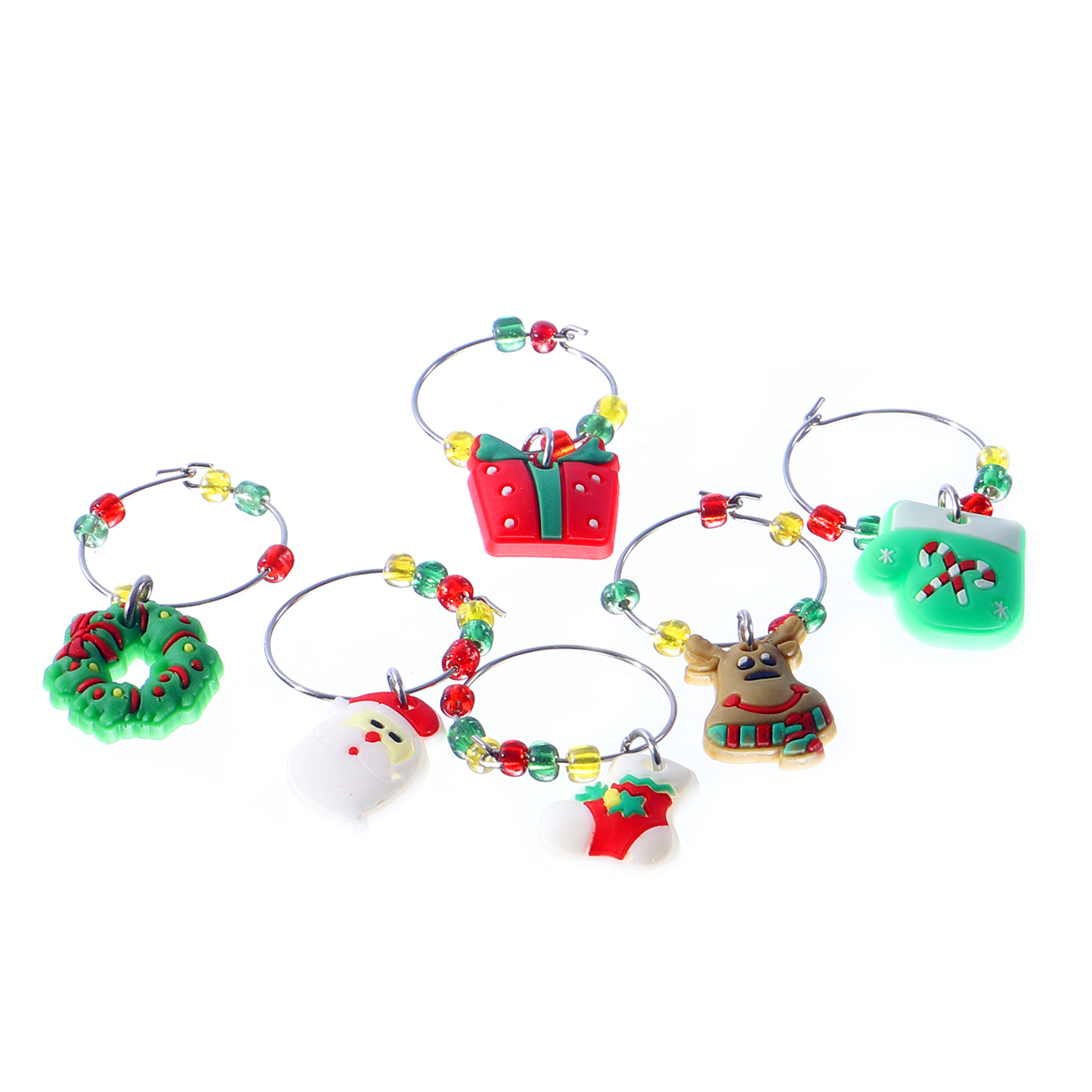 Foto do Produto MARCADOR NAVIDEÑO DE TAZA 6PCS/SET 2.5X2CM