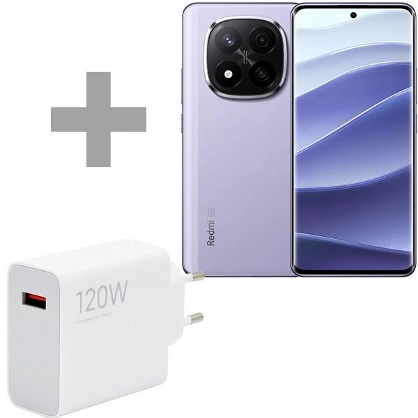 Foto do Produto Celular Xiaomi Redmi Note 14 Pro+ 5G NFC Dual SIM 512GB/12GB RAM de 6.67" 200+8+2MP/20MP (Global) (CX Slim) + Carregador