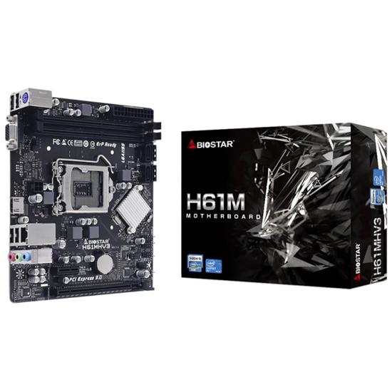 Foto do Produto Placa Mãe Biostar H61MHV3 Intel Soquete LGA 1155