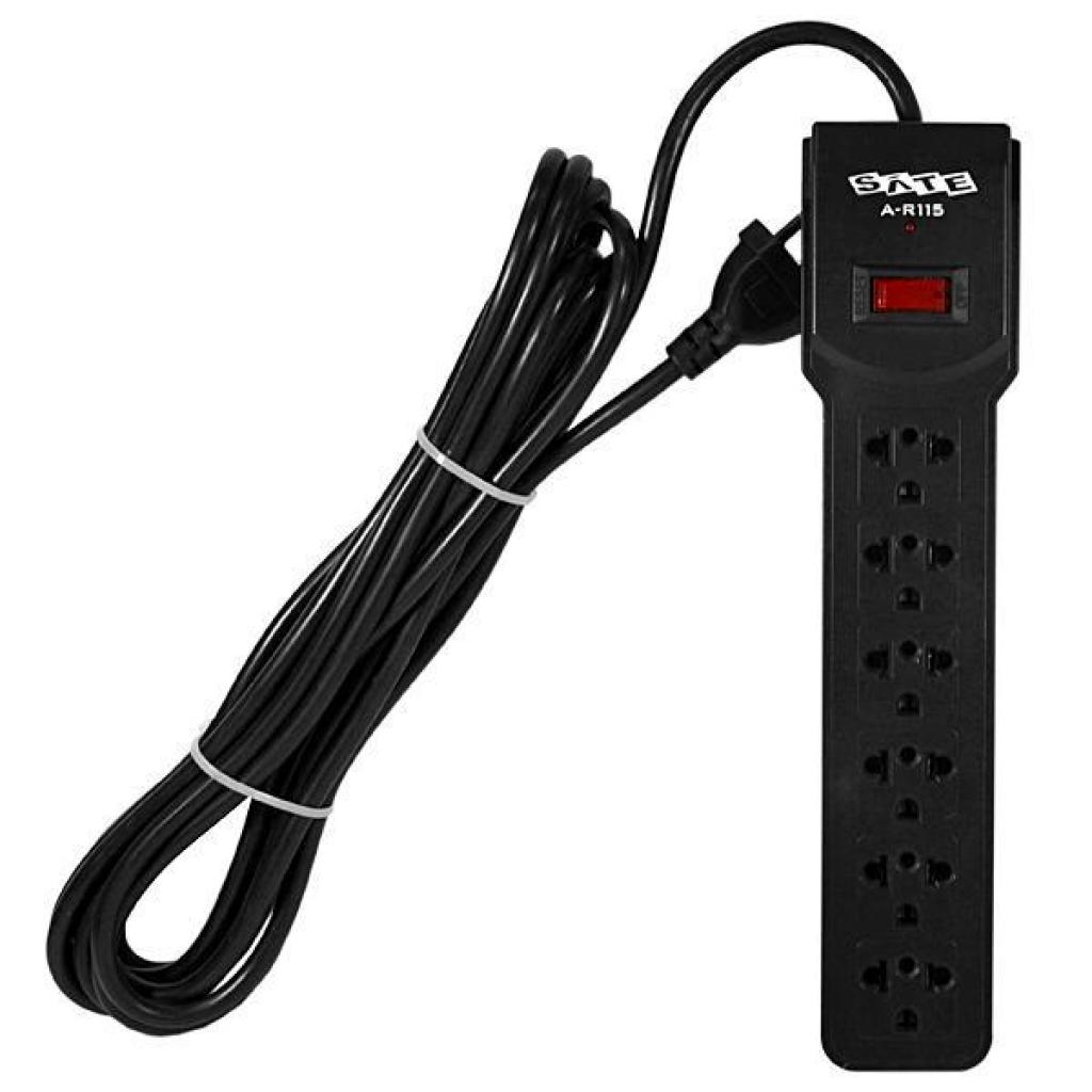 Foto do Produto Filtro de Linha 6 Tomadas Sate A-R115 5 Metros