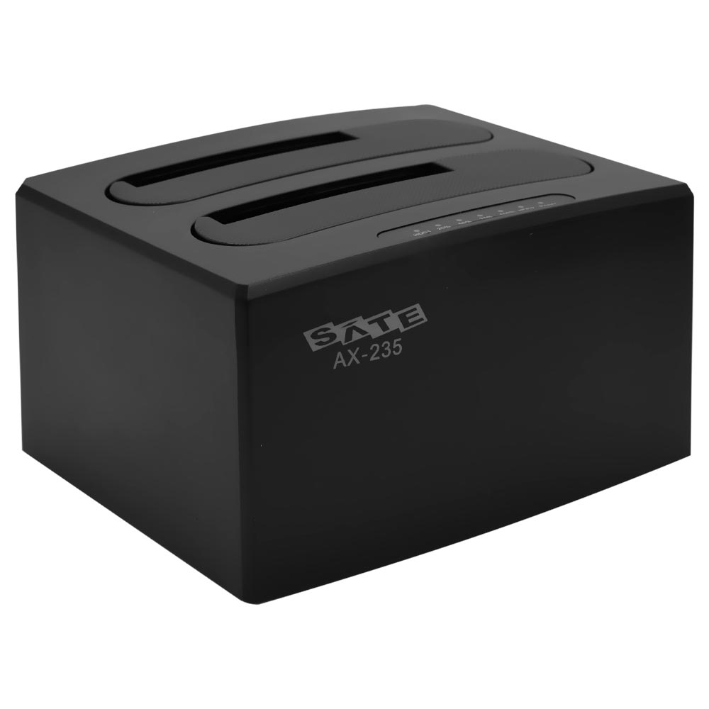 Foto do Produto Gaveta Satellite AX-235 Docking Station SATA 2.5" / 3.5" / USB 3.0 - Preto