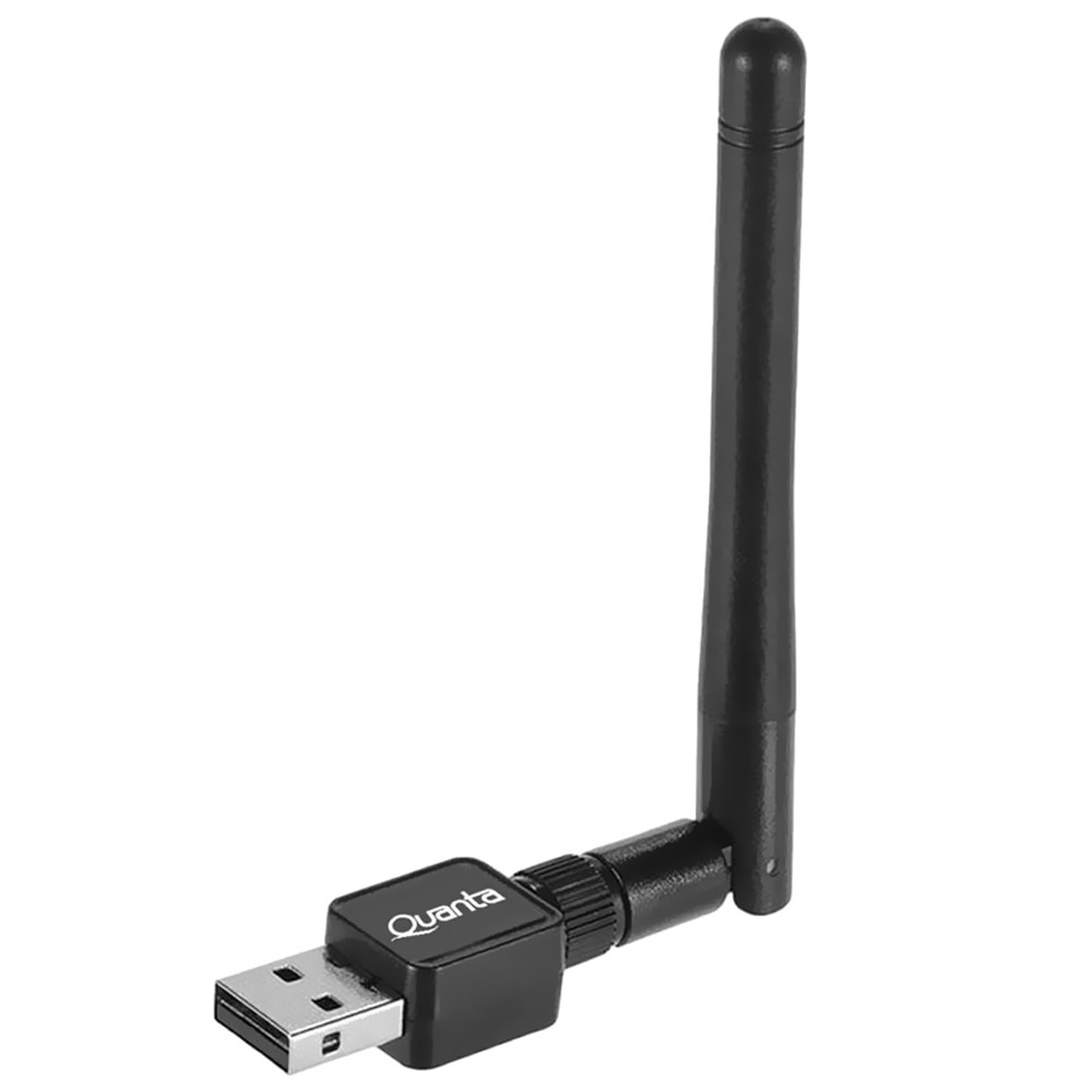Foto do Produto Adaptador Wifi Quanta QTAA150 USB / 2.4GHz / 150Mbps