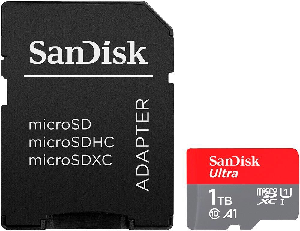 Foto do Produto Memória SanDisk MicroSDXC Ultra SDSQUAC-1T00-GN6MA UHS-I 1TB 150MB/s 2x1