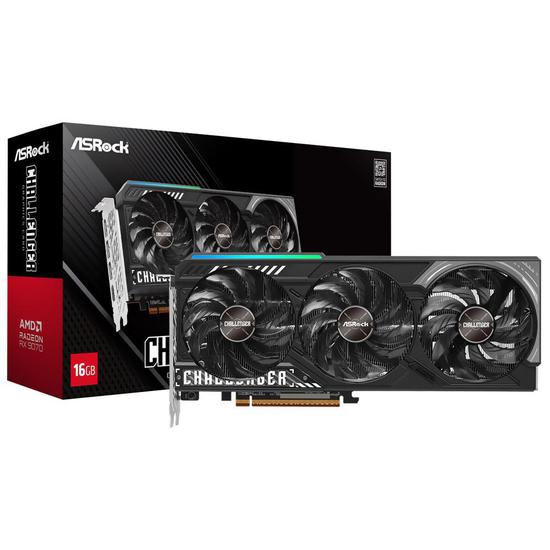 Foto do Produto Placa de Vídeo Asrock Radeon RX9070 Challenger 16GB GDDR6 PCI-Express