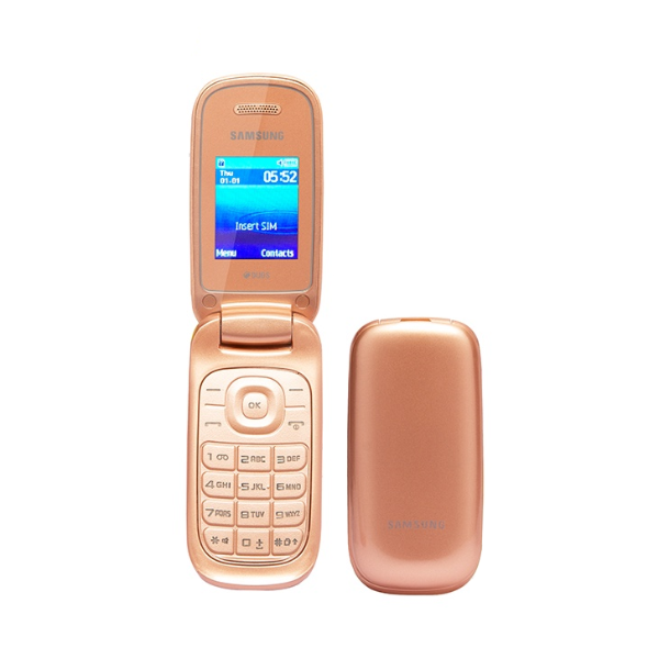 Foto do Produto Celular Samsung GT-E1272 Tela 1.77" Dual SIM - Dourado