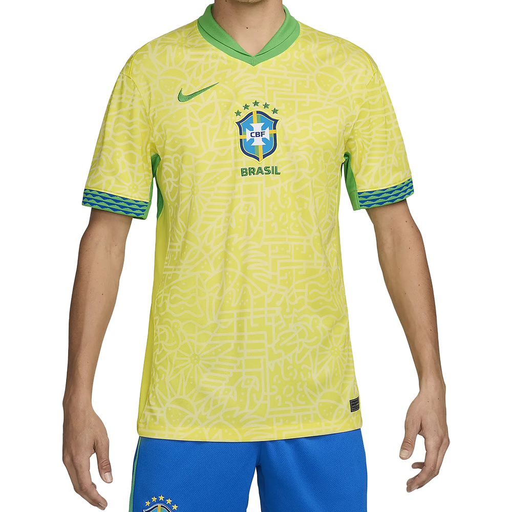 Foto do Produto Camiseta Nike Masculino Brasil Dri-Fit Stadium Jersey M Amarelo – FJ4409706