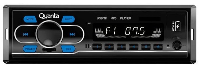 Foto do Produto Toca Rádio Quanta QTRRA72 Bluetooth - Black