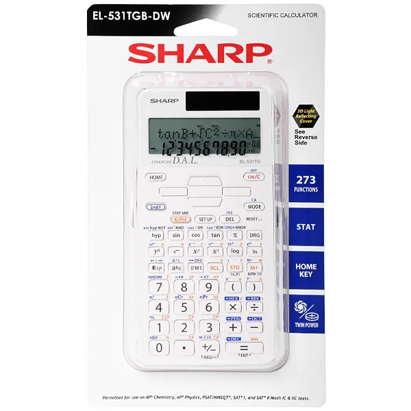 Foto do Produto Calculadora Científica Sharp EL-531TGB-DW com 273 Funções - Branca