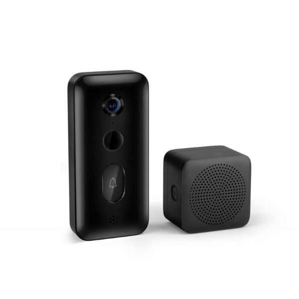 Foto do Produto Campainha com Camera de Segurança Inteligente Sem Fio Xiaomi Smart Doorbell 3 2K com Camera e Microfone - Preta