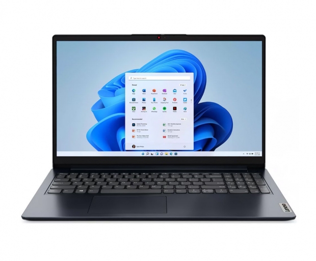 Foto do Produto Notebook Lenovo IdeaPad 1 15IJL7 (82LX00D3US), Intel Celeron N4500 1.10GHZ (2.80GHZ), 4GB RAM, 128GB eMMC, Tela 15.6" HD, Windows 11 Home, Inglês, Abyss Azul