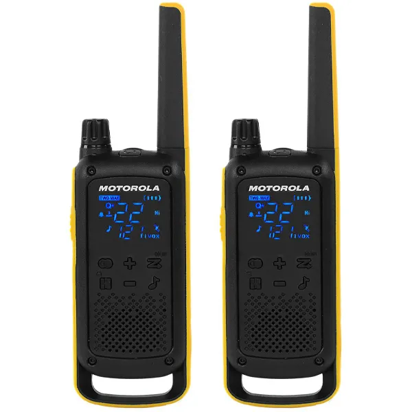 Foto do Produto Walkie-Talkie Motorola TALKABOUT T470 35 Milhas/56 km Bivolt - Preto/Amarelo