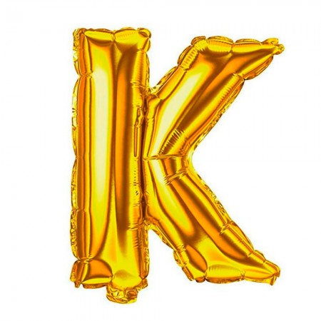 Foto do Produto Balao Letra K Dourado 32 Polegadas