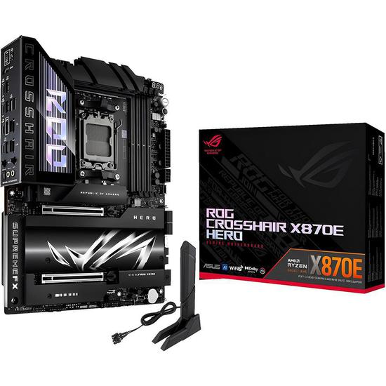Foto do Produto Placa Mãe Asus Rog Crosshair X870E Hero AMD Soquete AM5