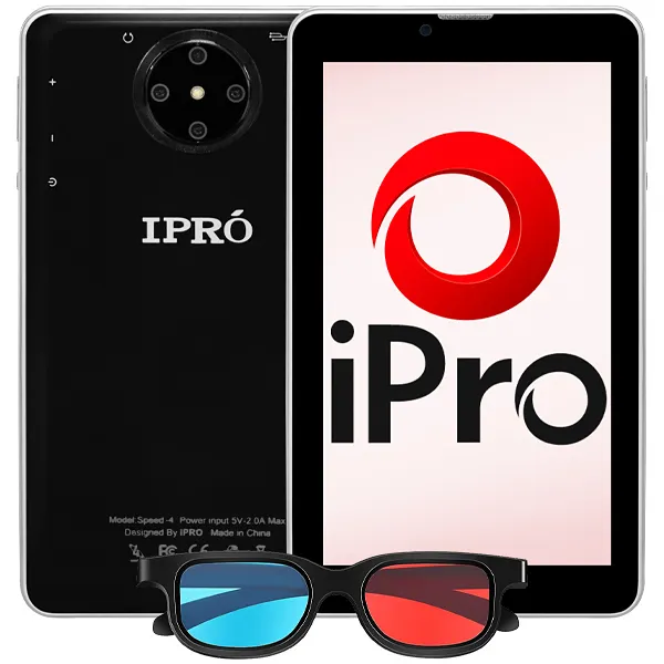 Foto do Produto Tablet IPRO Speed-4 4G 32GB/2GB RAM de 7" 2MP/2MP - Preto