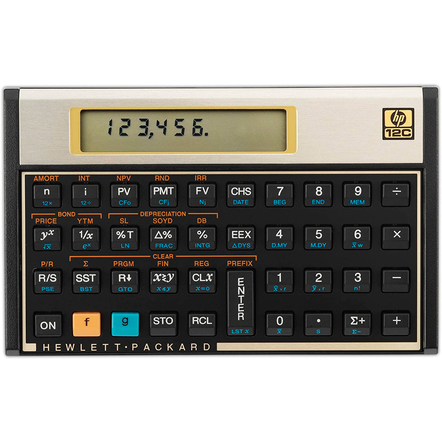 Foto do Produto Calculadora Cientifica HP 12C Financial Calculator - 10 Dígitos - 120 Funções - Dourada