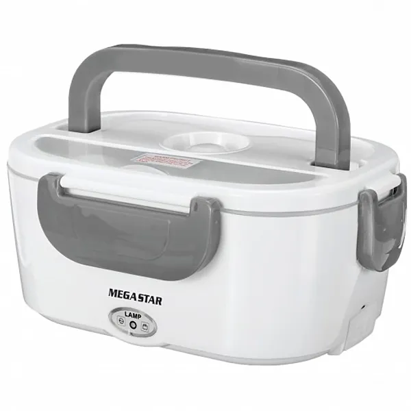 Foto do Produto Marmita Térmica Elétrica MegaStar BA60N 40 watts 1.5 Litros Bivolt - Branco/Cinza