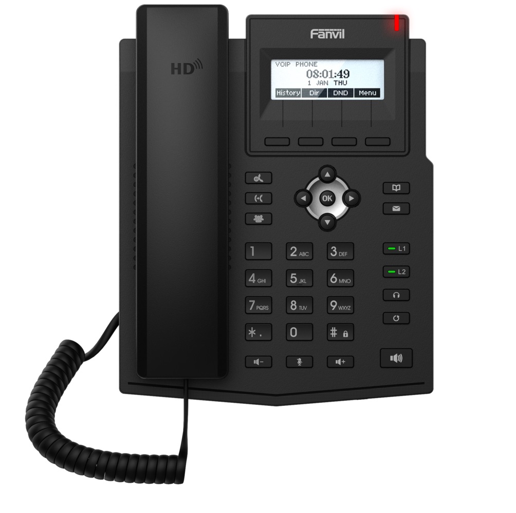 Foto do Produto FANVIL TELEFONE X1SG IP 2 LINHAS SIP 2*GIGA 3*CONFERENC.POE