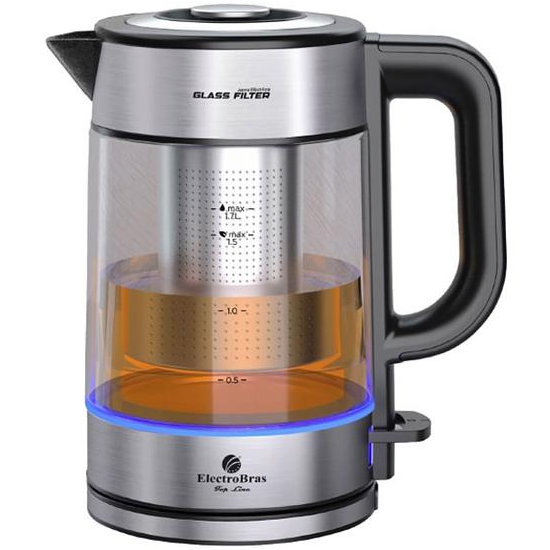 Foto do Produto Jarra Elétrica ElectroBras Glass Filter EBJE-06 1.7 Litros 220V