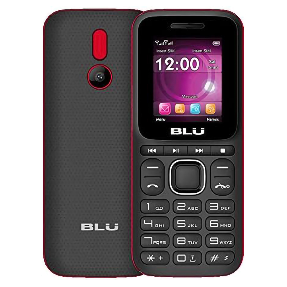 Foto do Produto Celular Blu Z4 Music Z253 - 32/32MB - 1.8'' - Dual-Sim - Preto e Vermelho