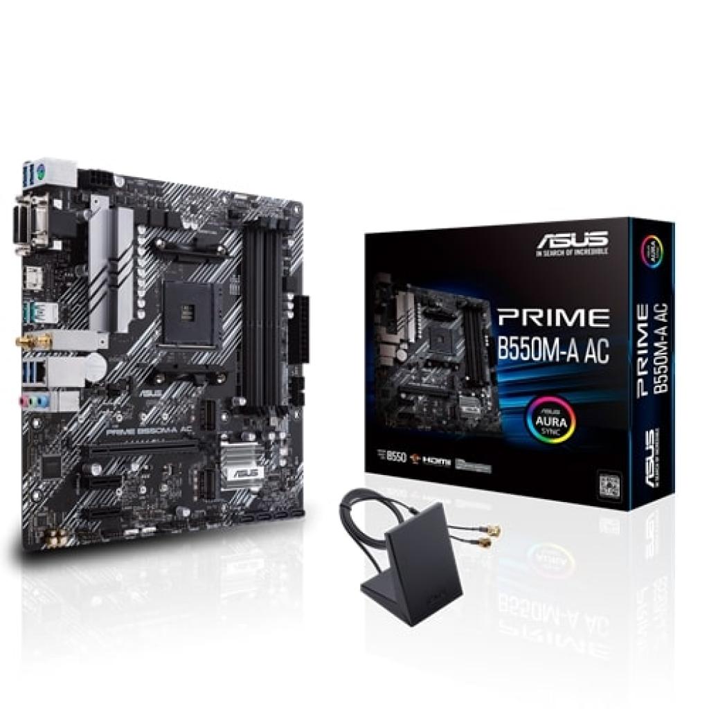 Foto do Produto Placa Mae Asus B550M-A AC AMD (AM4)
