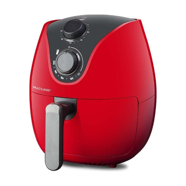 Foto do Produto Fritadeira Eletrica Multilaser Gourmet CE084 / 4 Litros / 200º / 1500W / 220V - Vermelho