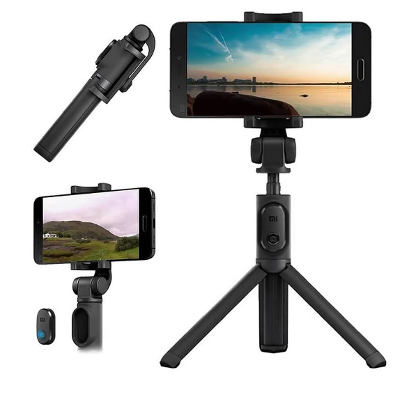 Foto do Produto Xiaomi Bastao Mi Selfie Stick Tripod com Controle Remoto Obturador Bluetooth - XMZPG01YM - Preto