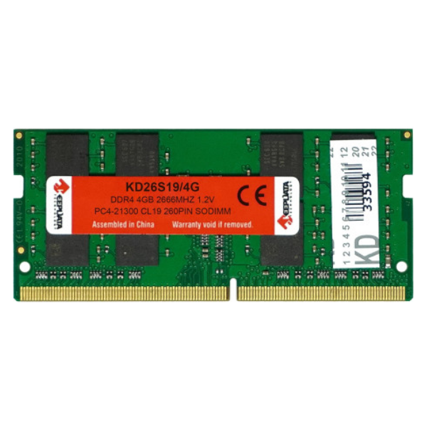Foto do Produto Memória RAM Keepdata DDR4 2666MHz 4GB
