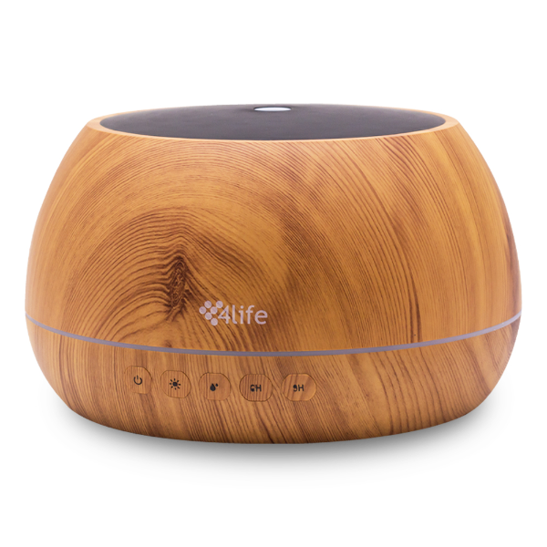 Foto do Produto Umidificador e Difusor de Aromas 4life SerenityScents FL13RL / 1000ML / Smart Touch / Bluetooh / Bivolt - Marrom Claro