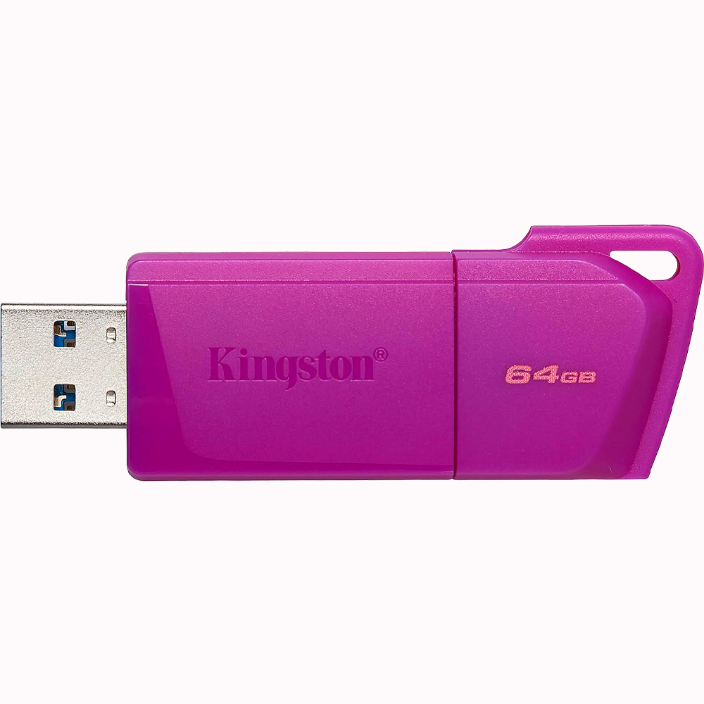 Foto do Produto Pendrive Kingston DataTraveler Exodia M 64GB USB 3.2 GEN 1 - Roxo KC-U2L64-7LP
