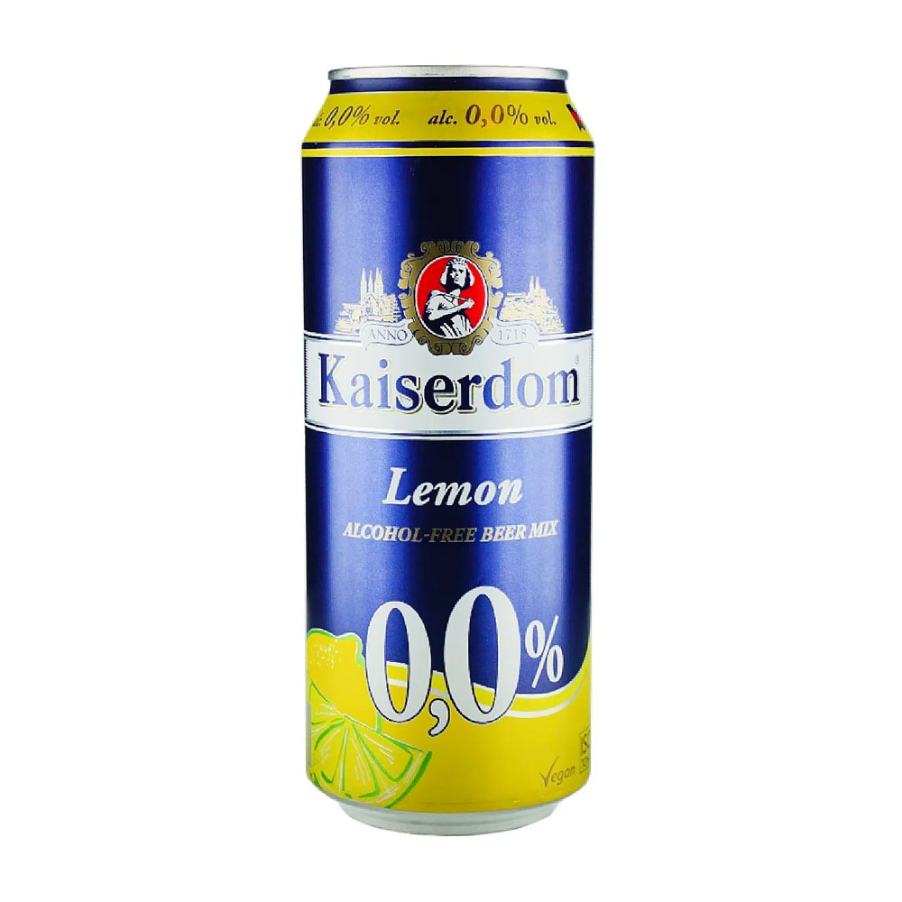 Foto do Produto CERVEZA KAISERDOM LEMON SIN ALCOHOL 500ML