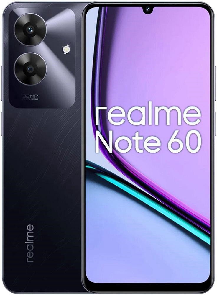Foto do Produto Smartphone Realme Note 60 RMX3933 Dual Sim 6.74" 4GB/256GB Marble Black