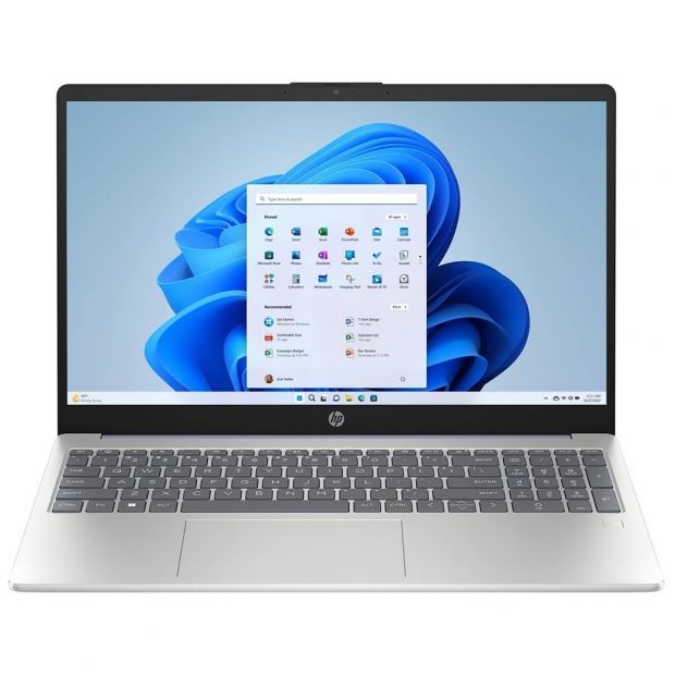 Foto do Produto Notebook HP 15-FD0131WM, Intel Core I3-N305 1.8GHZ, 8GB RAM, 256GB SSD, Tela 15.6" Full HD, Windows 11 Home, Inglês , Prata