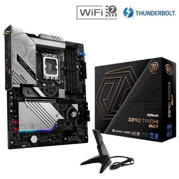 Foto do Produto MB ASROCK LGA1851 Z890 TAICHI LITE WIFI DDR5 / HDMI / USB-C / LAN / SOM