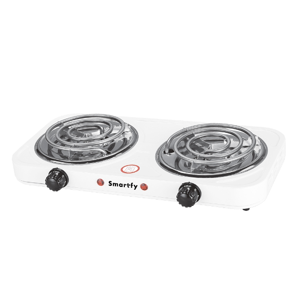 Foto do Produto Fogareiro Fogão Eletrico Smartfy FG03W / 2 Bocas / 2000W / 220V ~ 50HZ - Branco