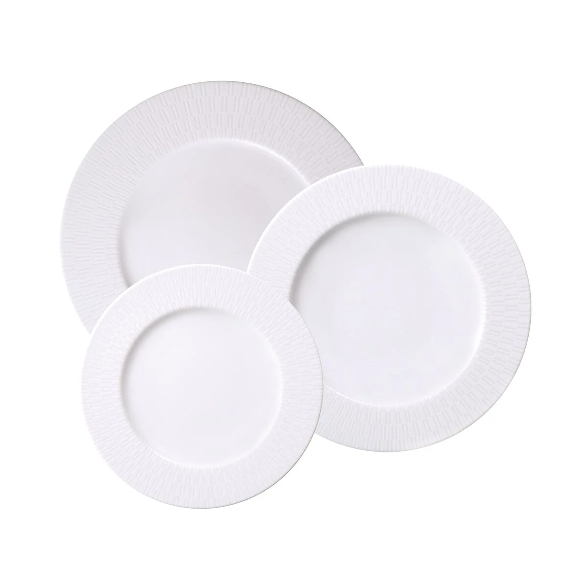 Foto do Produto TRAMONTINA JUEGOS DE PLATOS COLECCION SANTORINI 12 PIEZAS PORCELANA