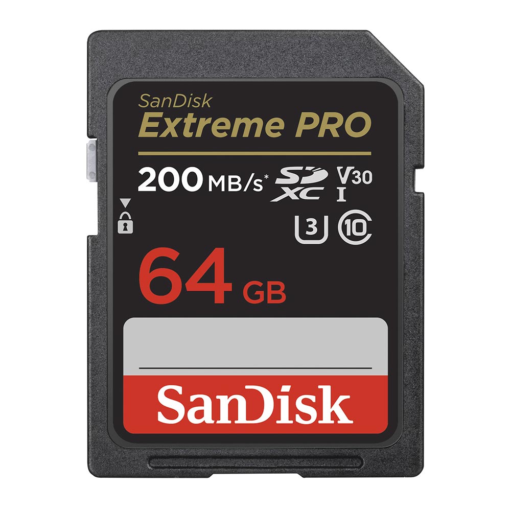 Foto do Produto Cartão de Memória SD SanDisk Extreme Pro V30 U3 64GB 4K