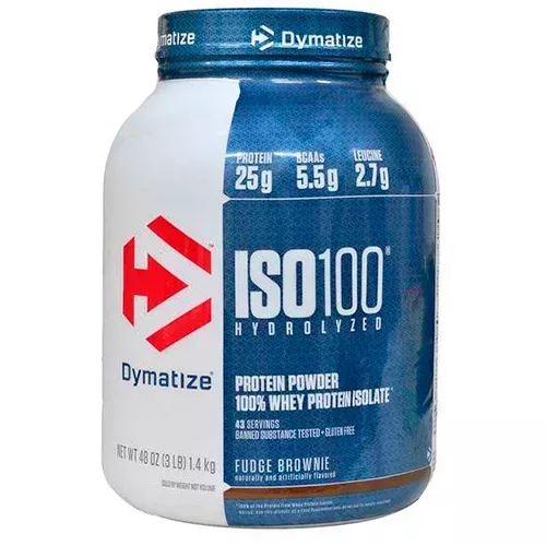 Foto do Produto Whey Dymatize ISO 100 Fudge Brownie 1.4KG