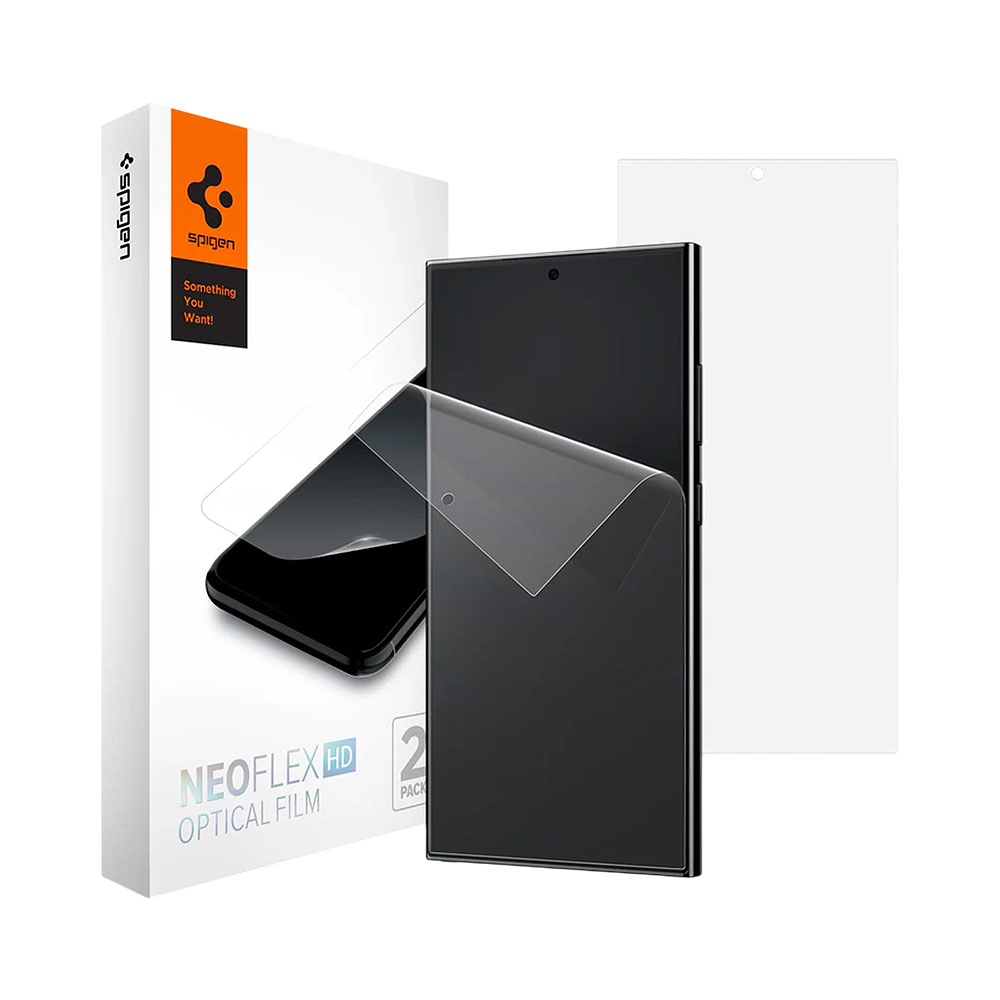 Foto do Produto PROTECTOR DE PANTALLA SPIGEN NEO FLEX SOLID HD OPTICAL SLIM PARA SAMSUNG GALAXY S24 ULTRA AFL07494 2 PACK TRANSPARENTE