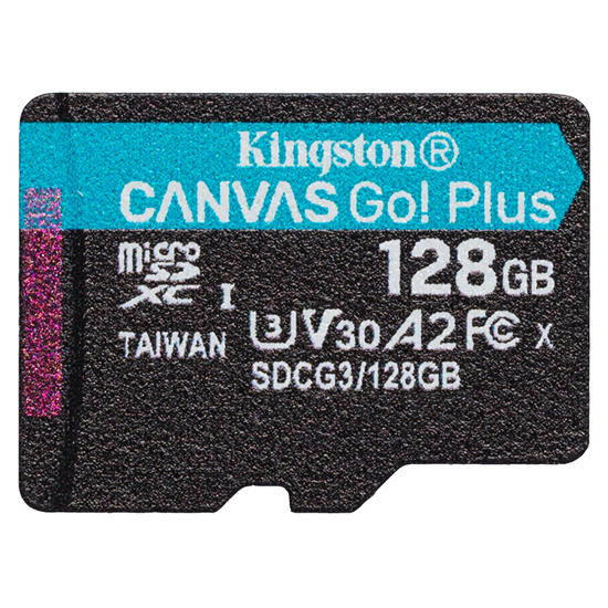 Foto do Produto Cartão de Memória Kingston Canvas Go! Plus Micro SDXC 128GB