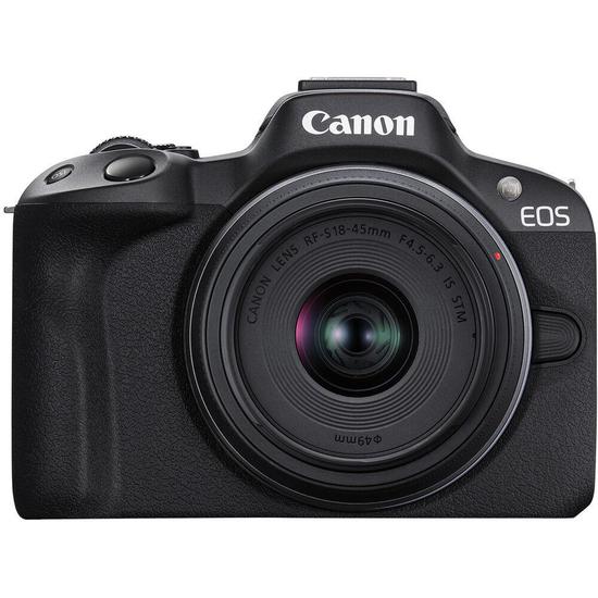 Foto do Produto Câmera Digital Canon EOS R50 24.2MP 3.0" Lente RF-S 18-45MM IS STM