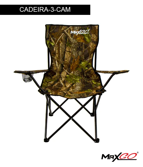 Foto do Produto MAXGO SILLA PLEGABLE CADEIRA-3 CAMU 5308 HASTA 90KILOS CAMUFLADO